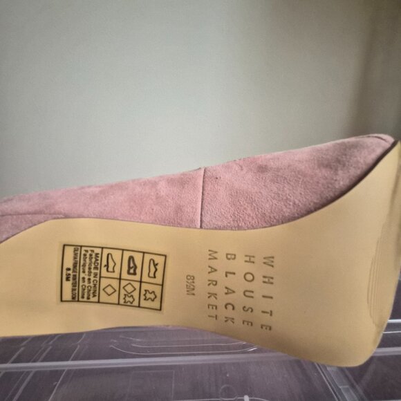 White House Black Market Powder Pink Pumps, Leather, Size 8 1/2, New - Picture 7 of 10